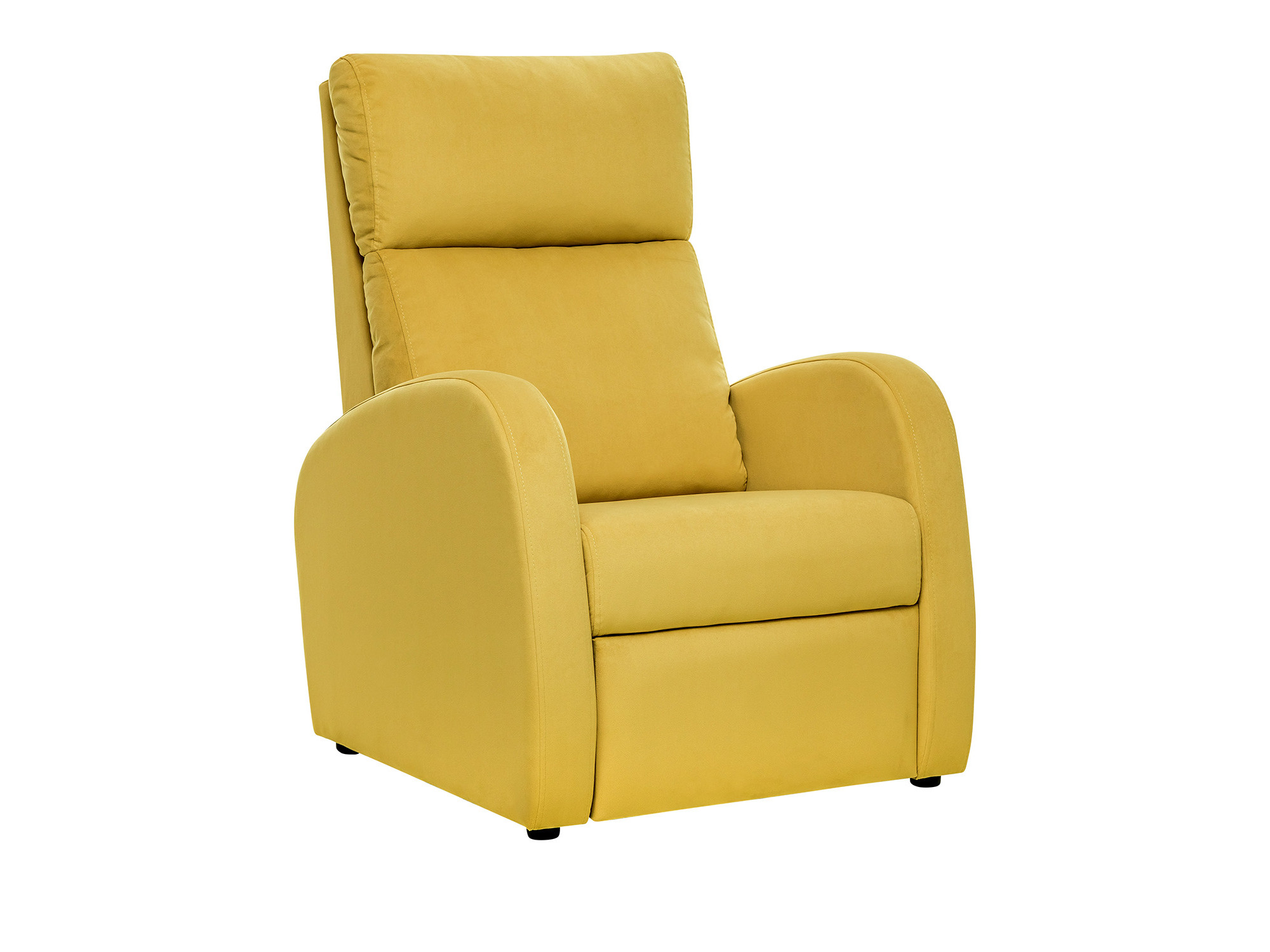 Кресло реклайнер Leset Грэмми-2 MebelVia V28 желтый, Ткань Велюр, Берёзовая фанера