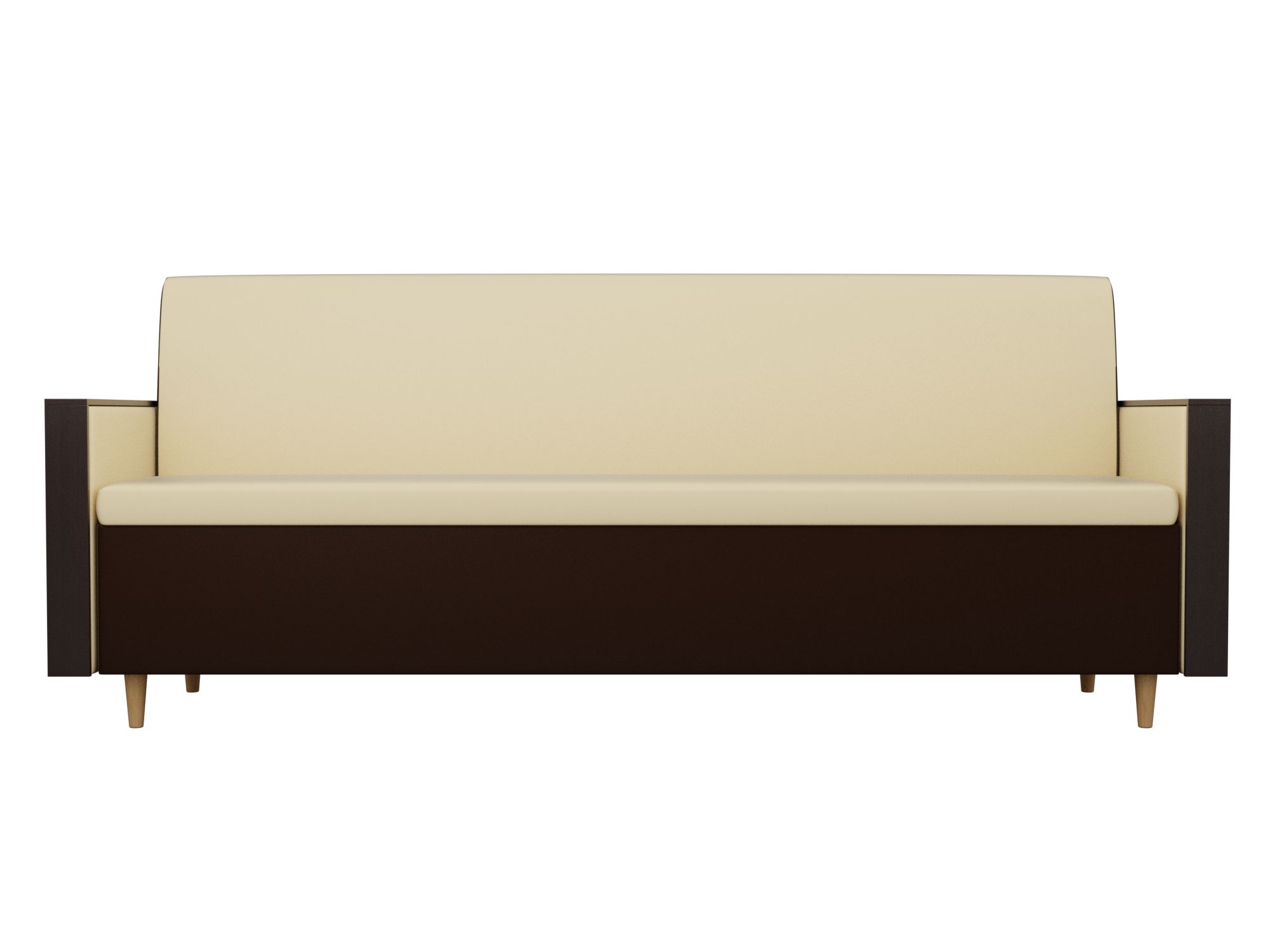 Кухонный диван Модерн Бежевый, Коричневый, ЛДСП кухонный прямой диван артмебель лофт экокожа бежевый