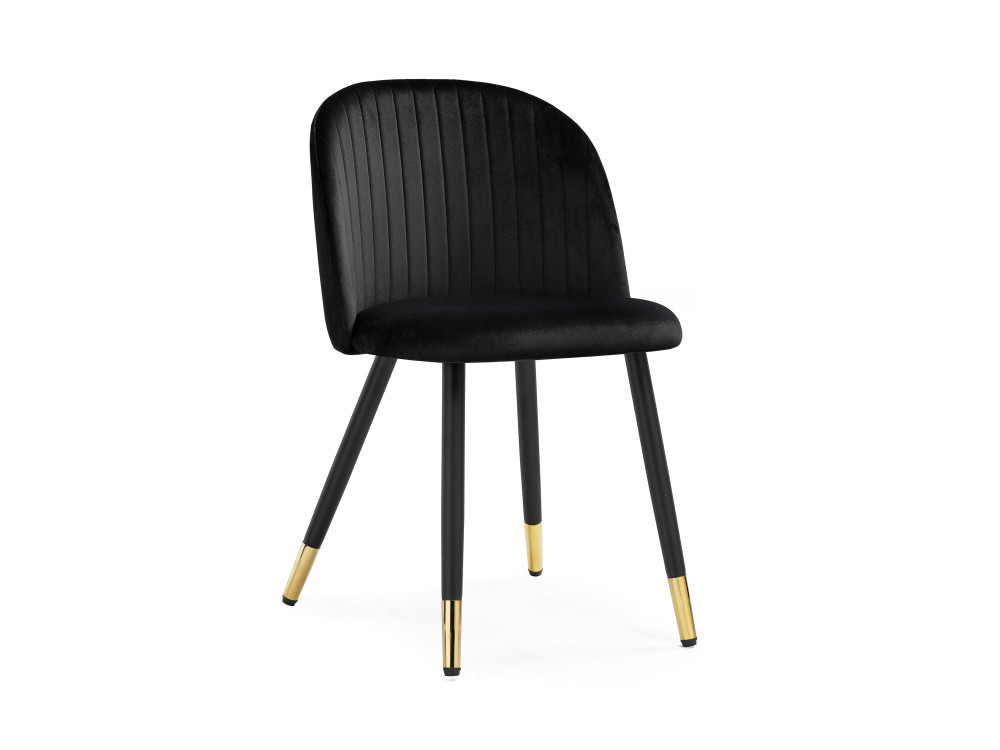 Gabi black / black / gold Стул Черный, Окрашенный металл gabi 1 dark blue black стул черный окрашенный металл
