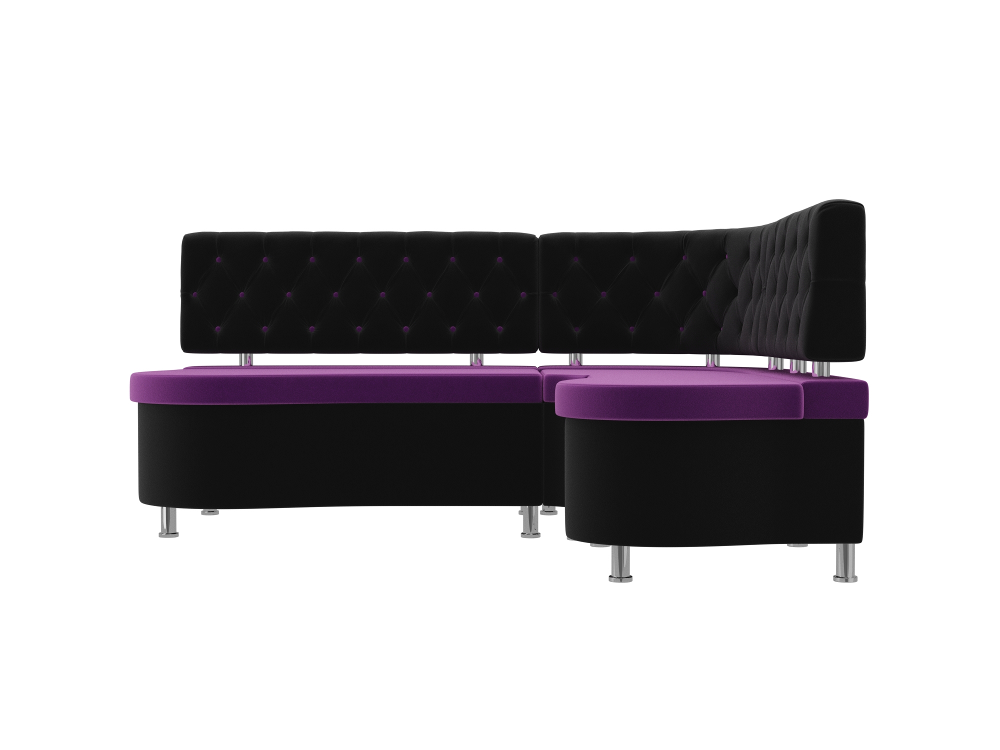Угловой диван Вегас Правый Фиолетовый, ЛДСП диван угловой мебелико белла у микровельвет фиолетовый правый