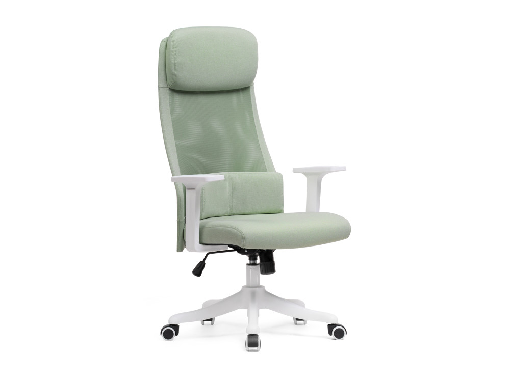 Salta light green / white Компьютерное кресло MebelVia Зеленый, Ткань, Пластик