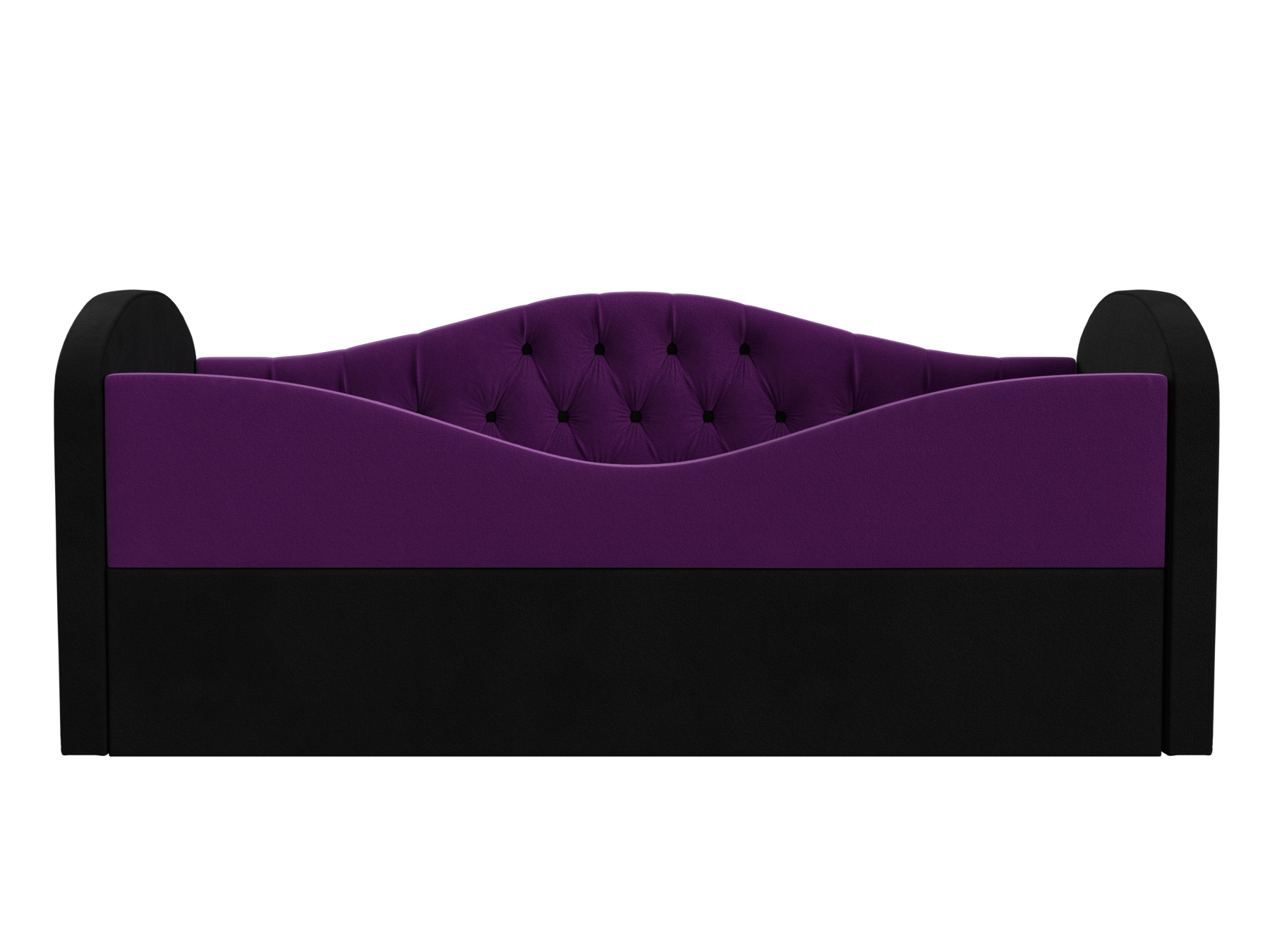 Детская кровать Сказка Люкс (75х160) Фиолетовый, Черный, Массив, ЛДСП детская кровать артмебель майя люкс микровельвет черный