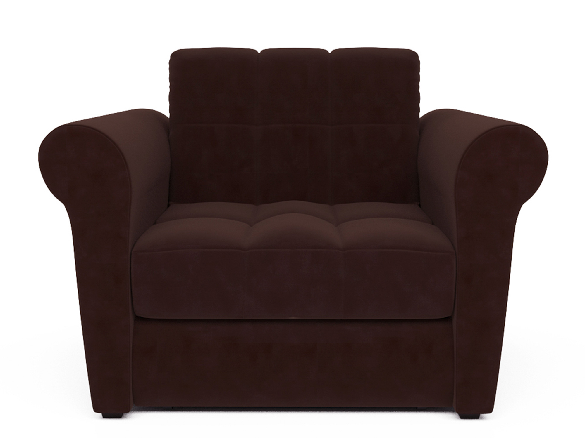 кресло кровать гранд mebelvia коричневый велюр металл Кресло-кровать Гранд MebelVia , Коричневый, Велюр, ДСП, Металл, Массив сосны