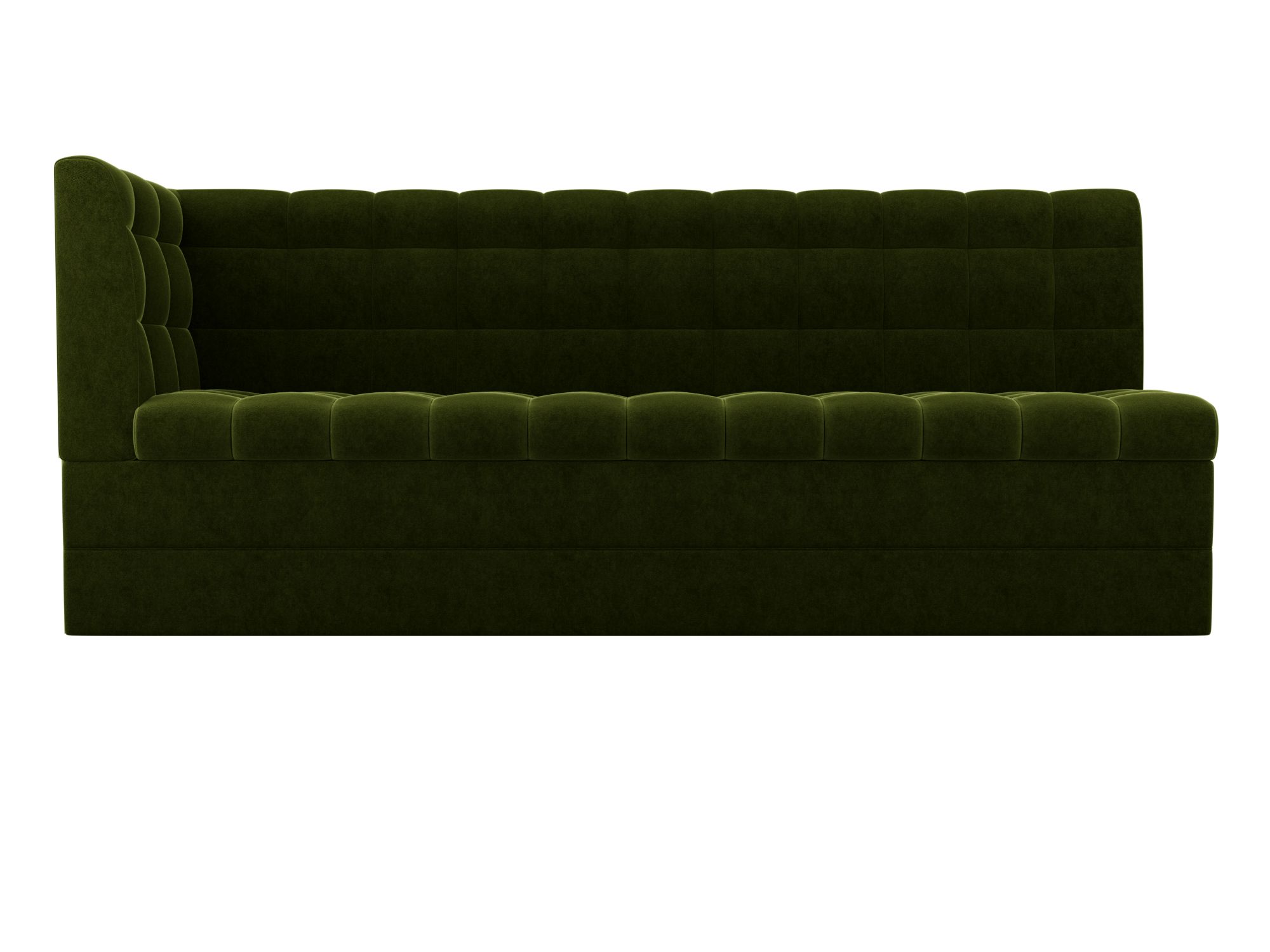 Кухонный угловой диван Бриз Левый Зеленый, ДСП, ЛДСП угловой диван лига диванов пауэр вельвет зеленый левый угол