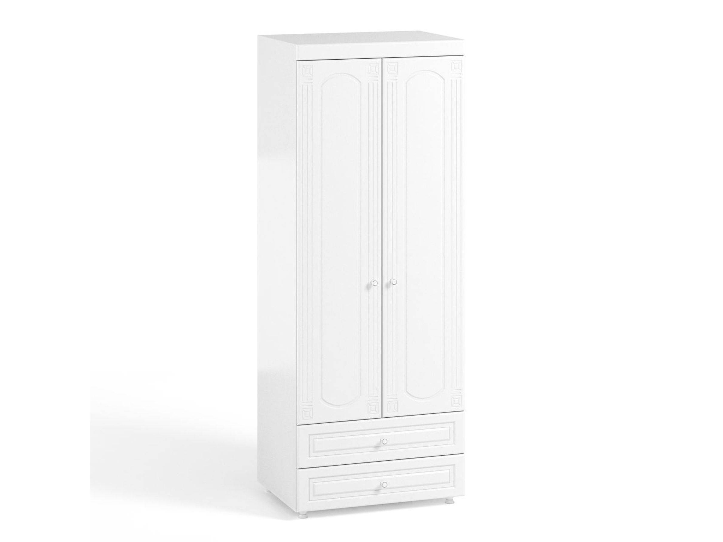 Шкаф 2-х дверный с ящиками (гл.560) Афина АФ-49 белое дерево Белое дерево, Белый, МДФ, ЛДСП цена и фото