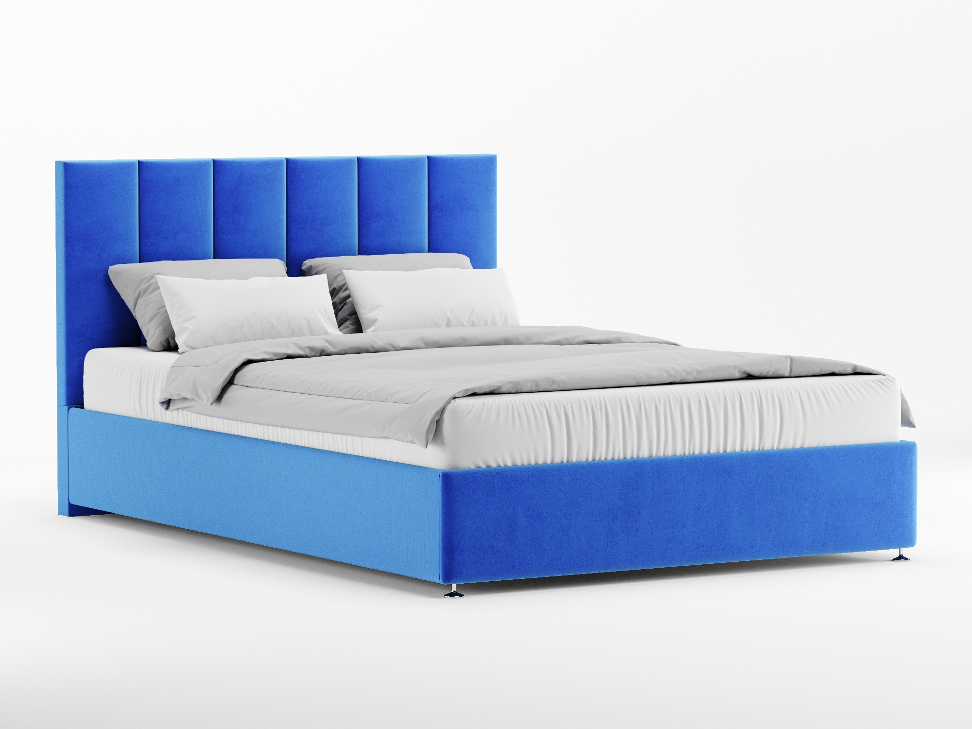 Кровать Трезо (160х200) Синий, ДСП, МДФ