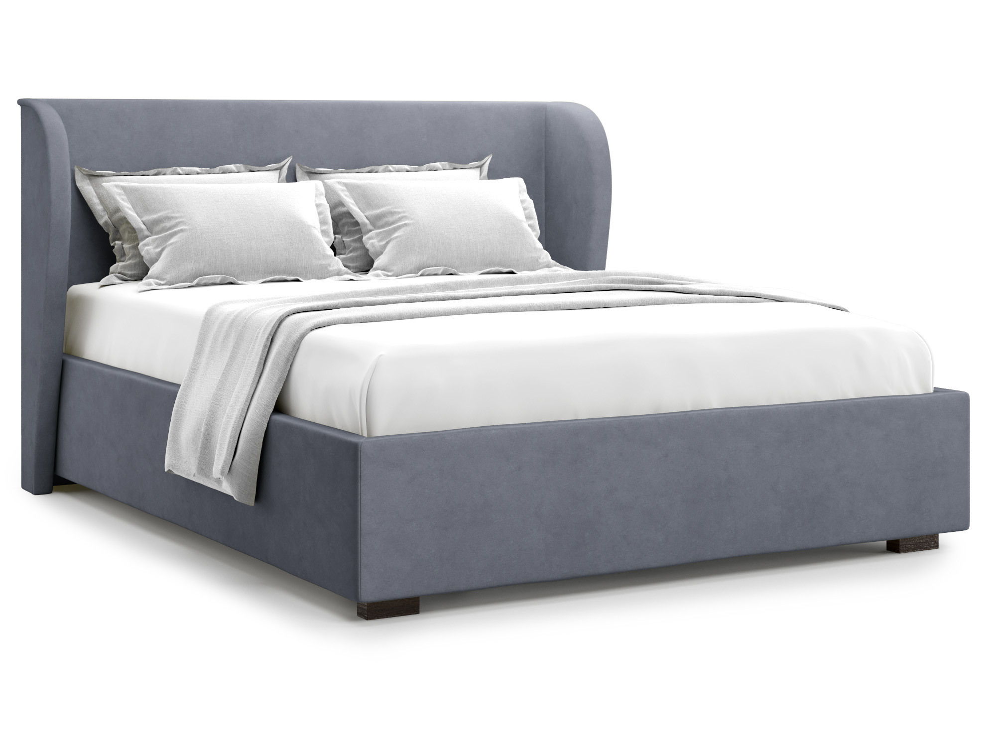 Кровать с ПМ Tenno (140х200) Серый, ДСП кровать с пм tenno 140х200 фиолетовый дсп