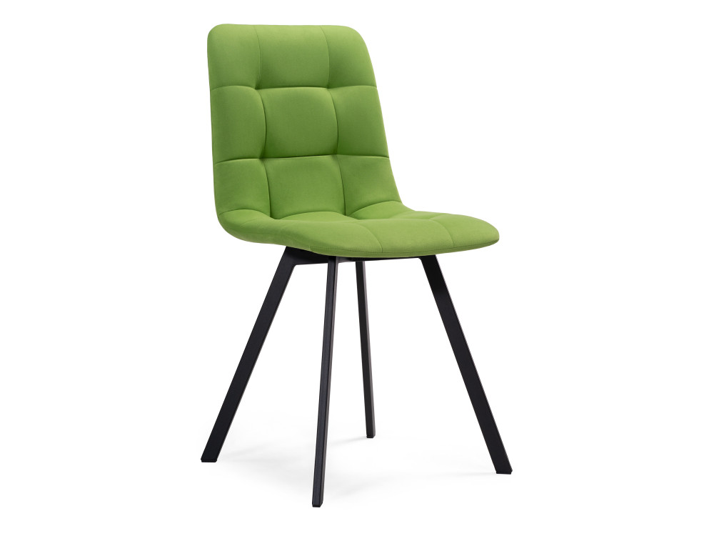 Чилли светло-зеленый / черный Стул Черный, Окрашенный металл чилли велюр светло зеленый черный стул белый металл