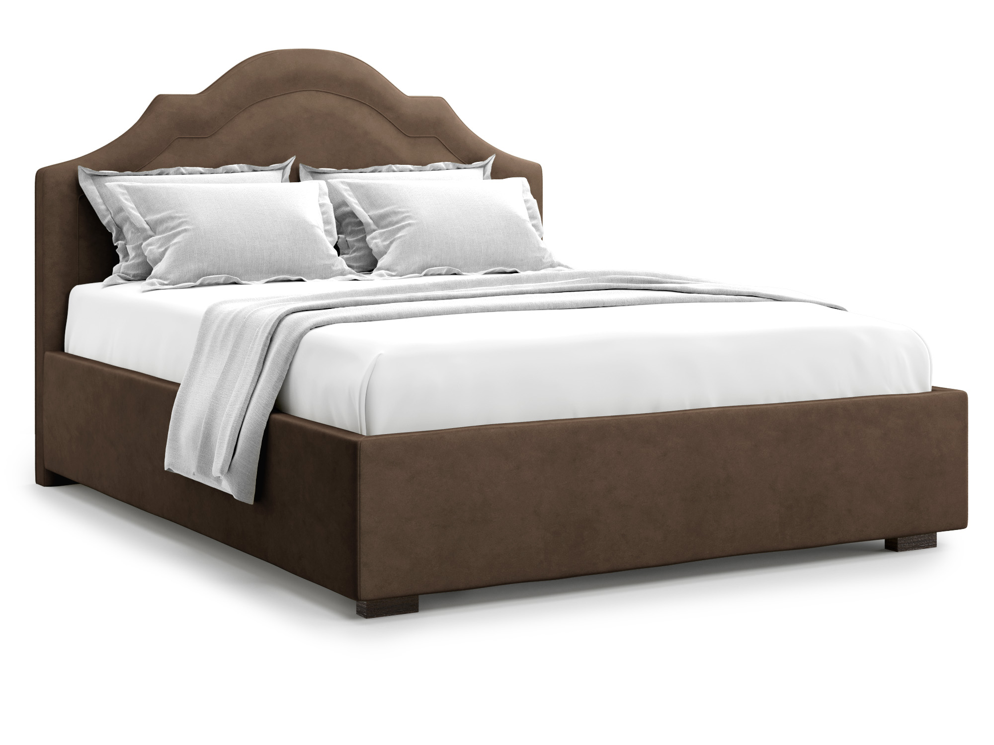 Кровать с ПМ Madzore (160х200) Шоколадный, ДСП кровать с пм madzore 160х200 бежевый дсп