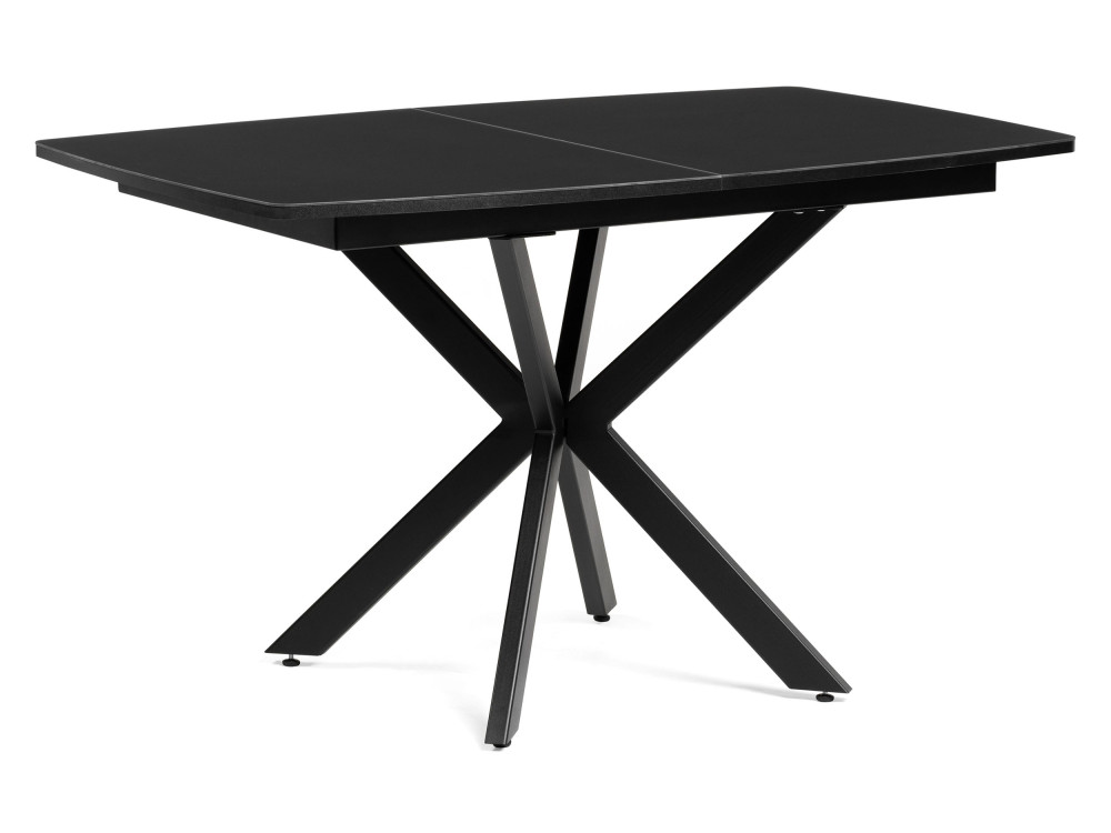 Палу черный Стол стеклянный Черный, Металл grande черный стол стеклянный серый металл