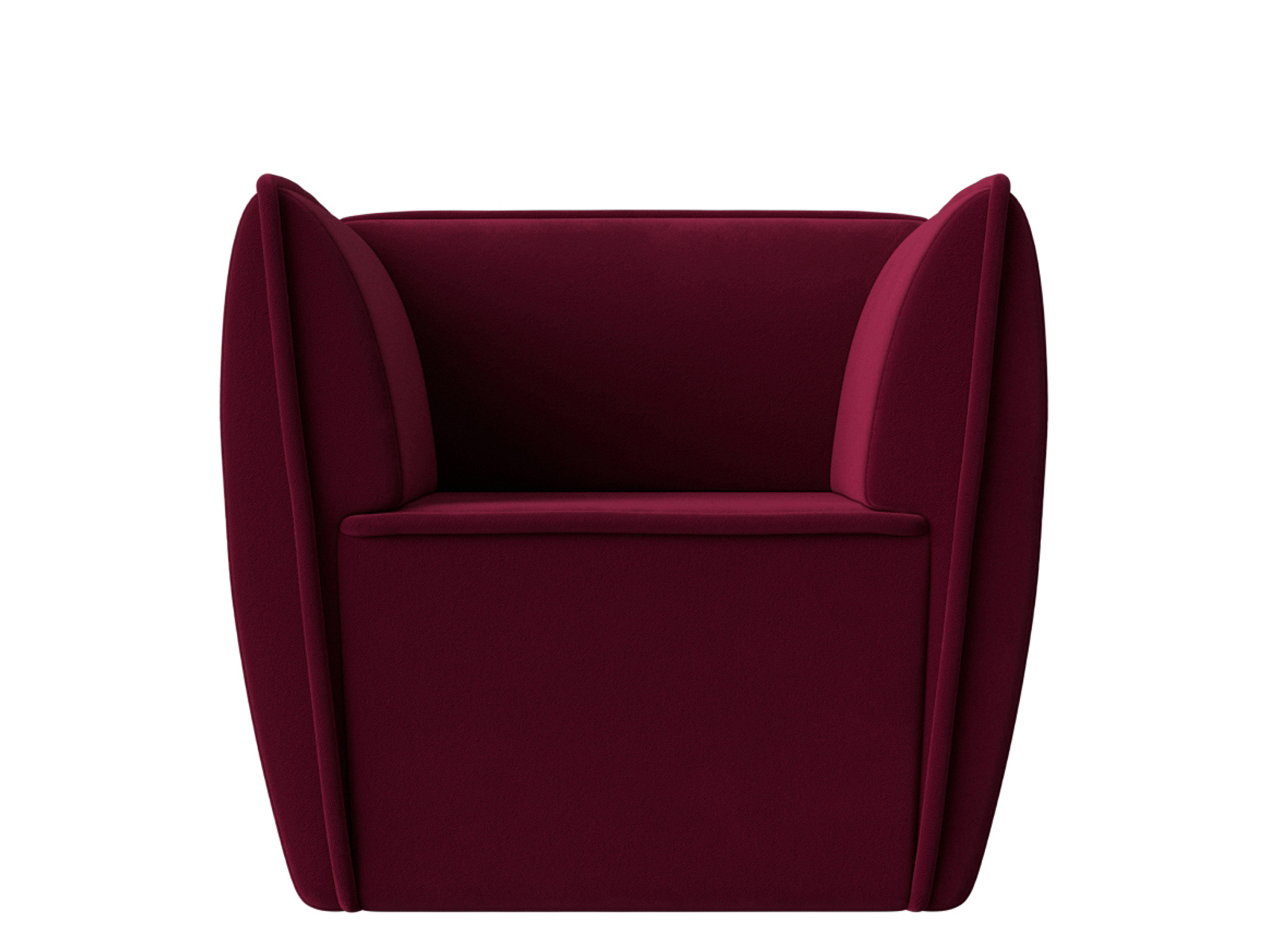 Кресло Бергамо MebelVia Красный, Микровельвет бергамо плетеный круглый диванный модуль