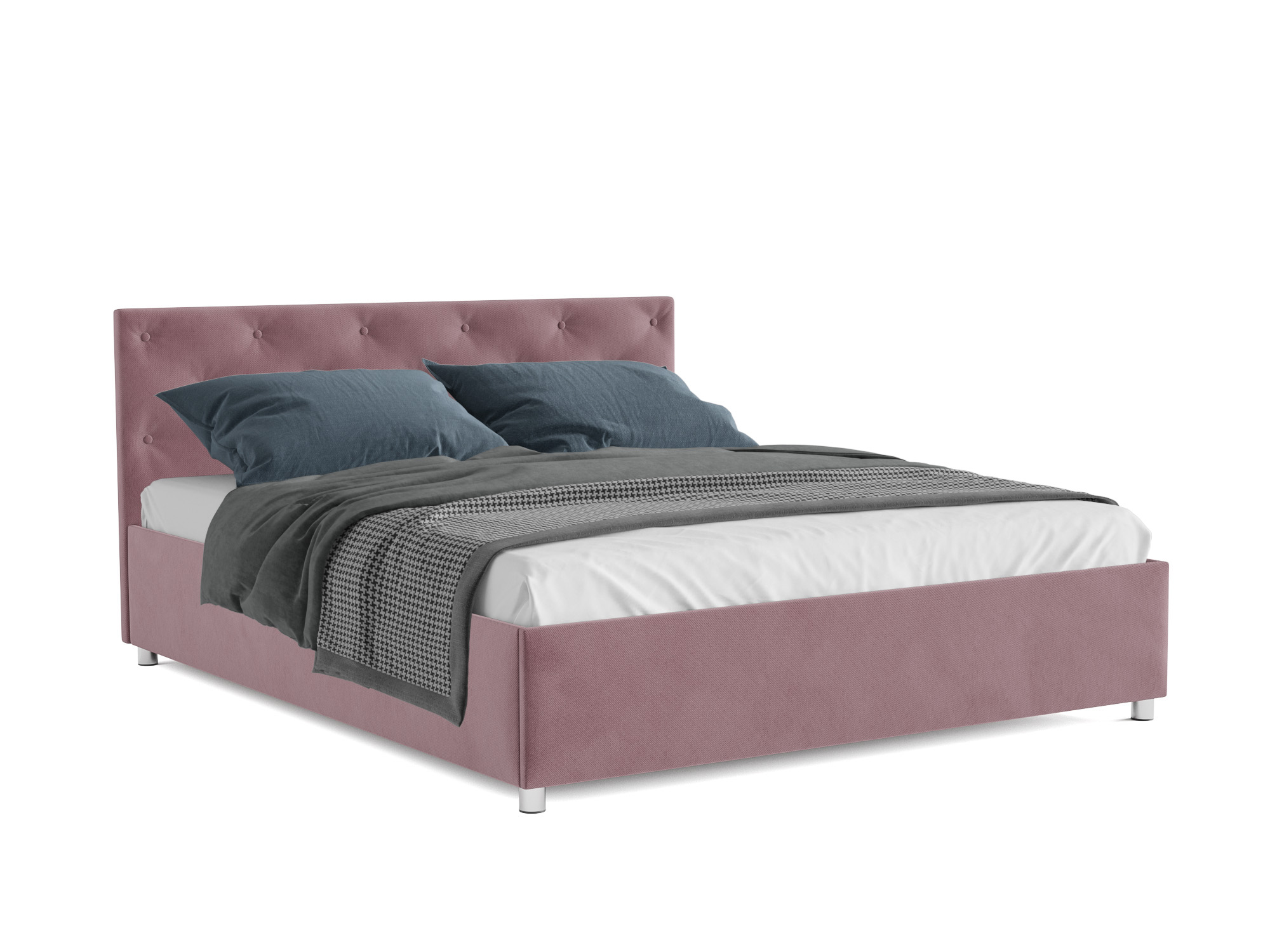 Кровать Классик (140х190) Розово-сиреневый, ДСП, Брус сосны кровать классик 140х190 серо коричневый дсп брус сосны