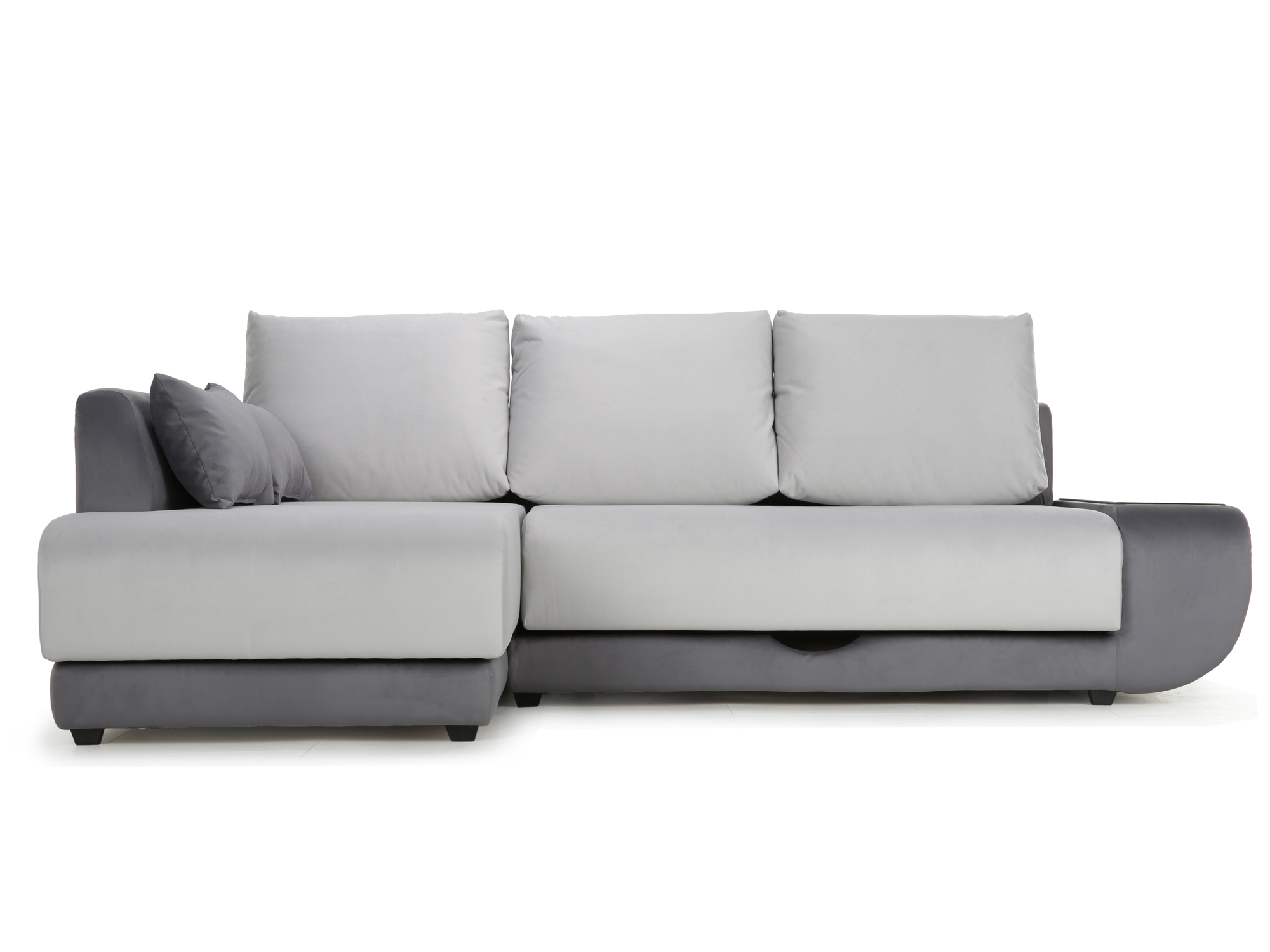 Угловой диван с независимым пружинным блоком Поло LUX НПБ (Нью-Йорк фото