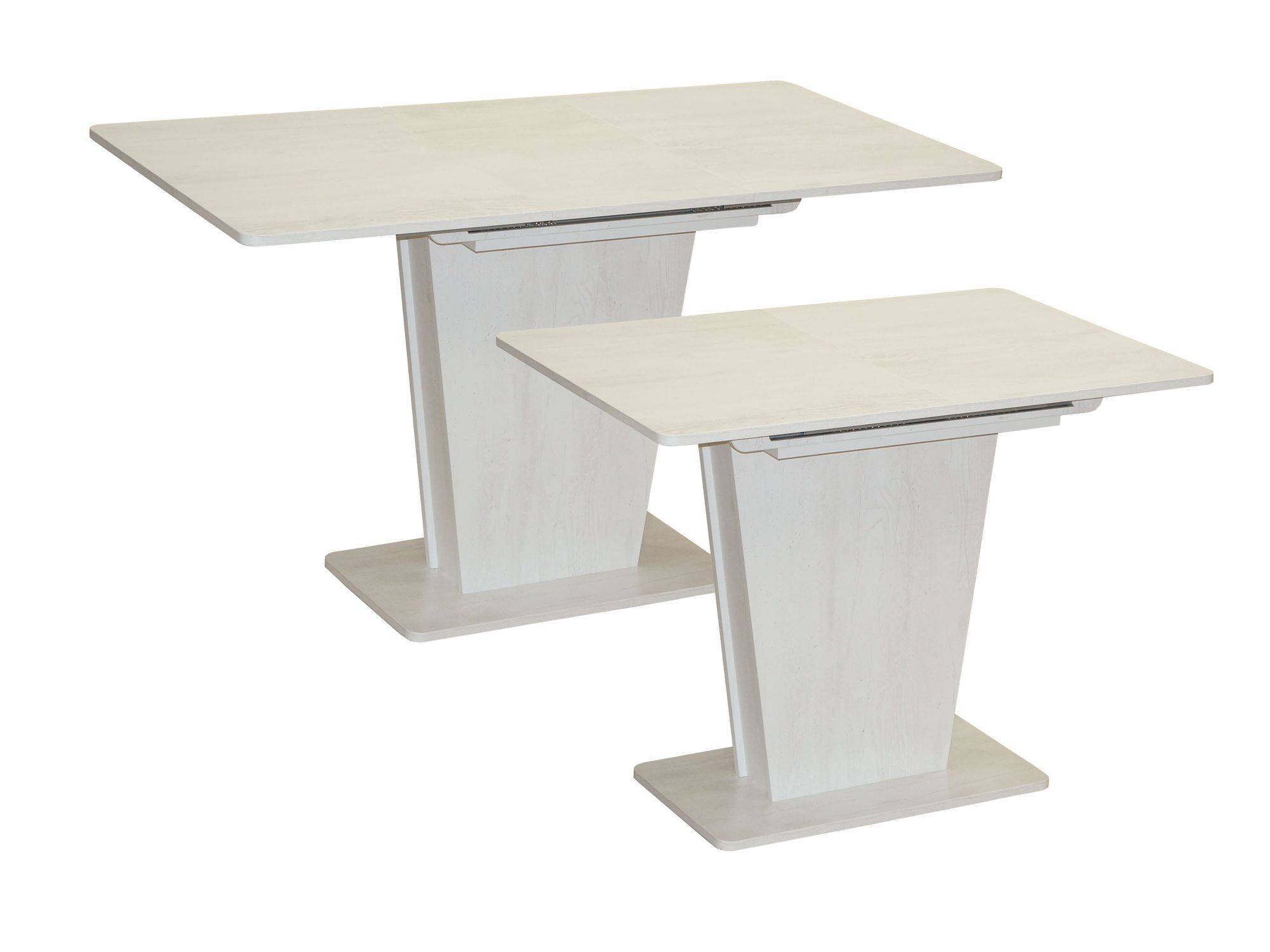 Стол обеденный Эстетика Бетон пайн белый Бежевый, ЛДСП стол обеденный calypso белый бетон бетон серый лдсп
