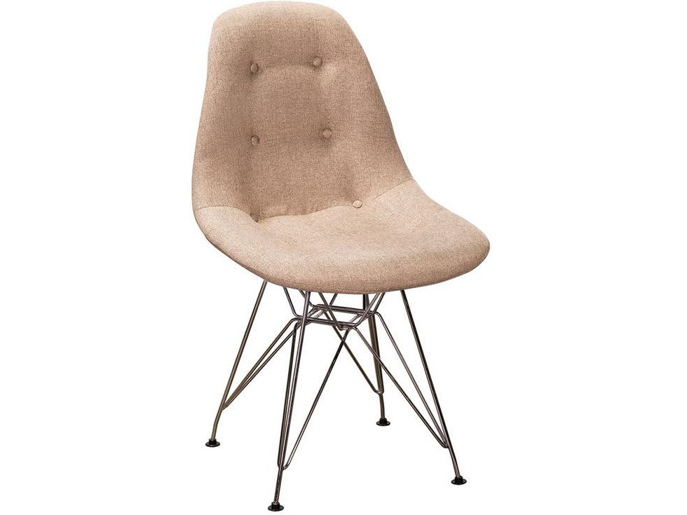 Стул Eames CR Сканди Браун Бежевый, Металл