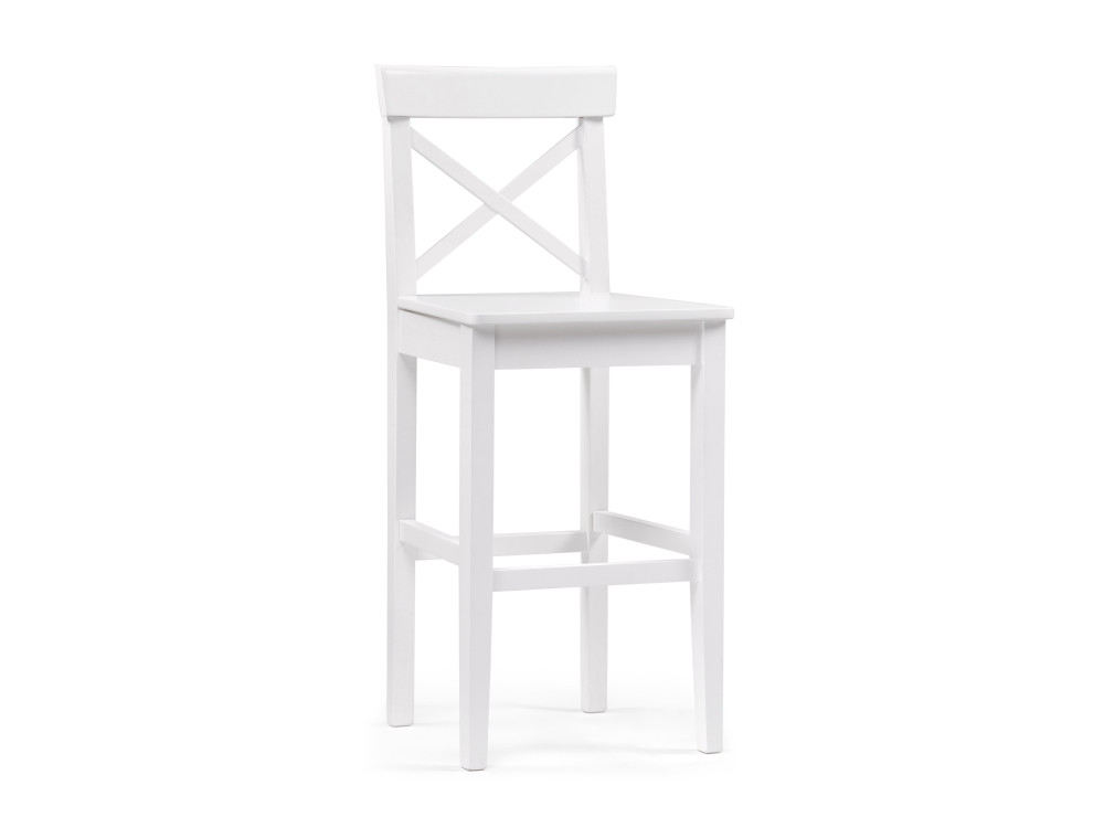 Алзе белый Барный стул Белый, Массив березы алзе кремовый барный стул бежевый массив березы