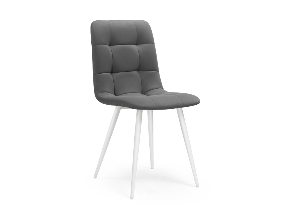 Чилли К темно-серый / белый Стул Белый, Металл стул chair раскладной белый стул серый металл