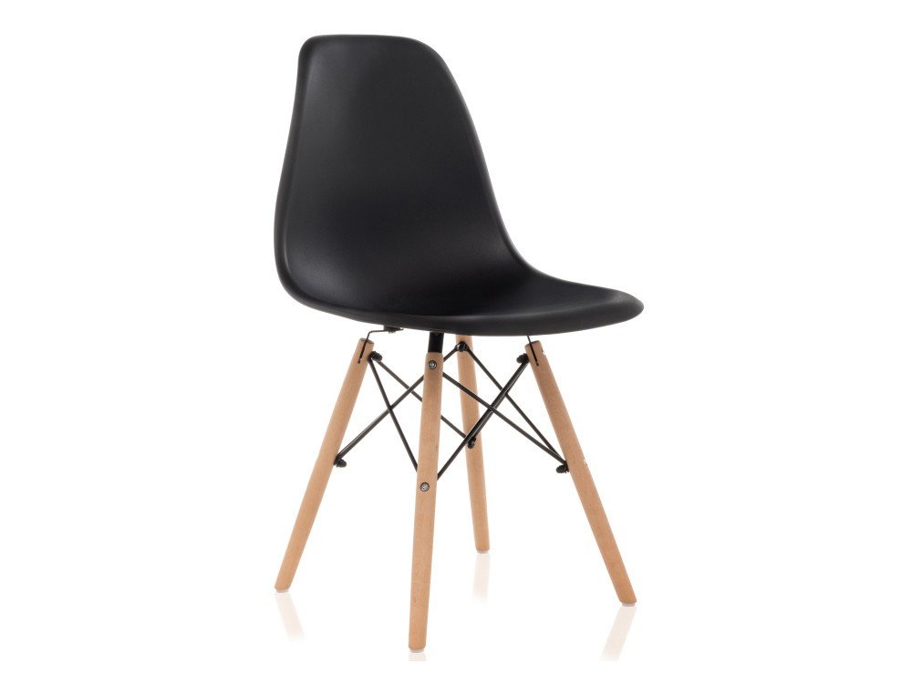 Eames PC-015 черный Стул деревянный Черный, Металл пластиковый стул eames pc 015 brown