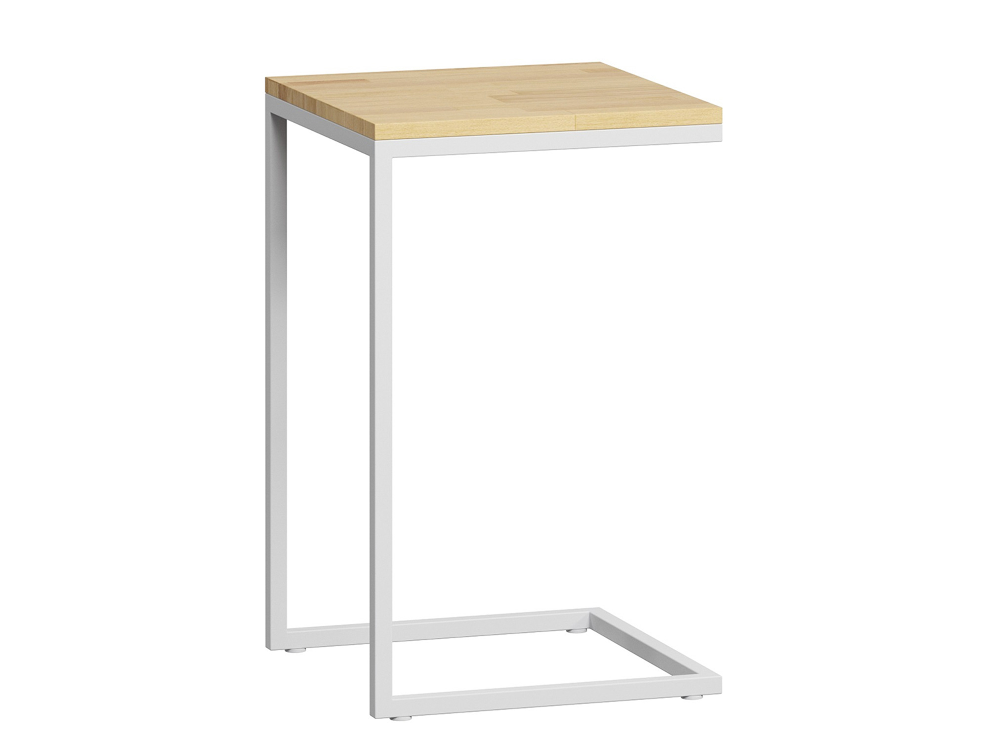Стол приставной Бервин , Белый, Стальной профиль 20х20 мм стол приставной пс10 6 1000х600х728 мм вишня оксфорд