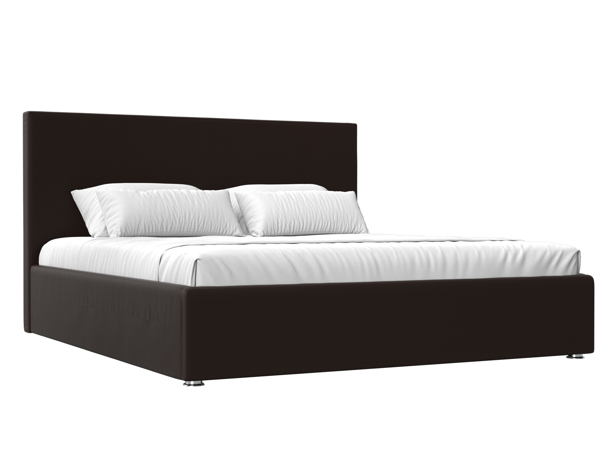 Кровать Кариба (160х200) Коричневый, ЛДСП кровать артмебель кариба эко кожа черный