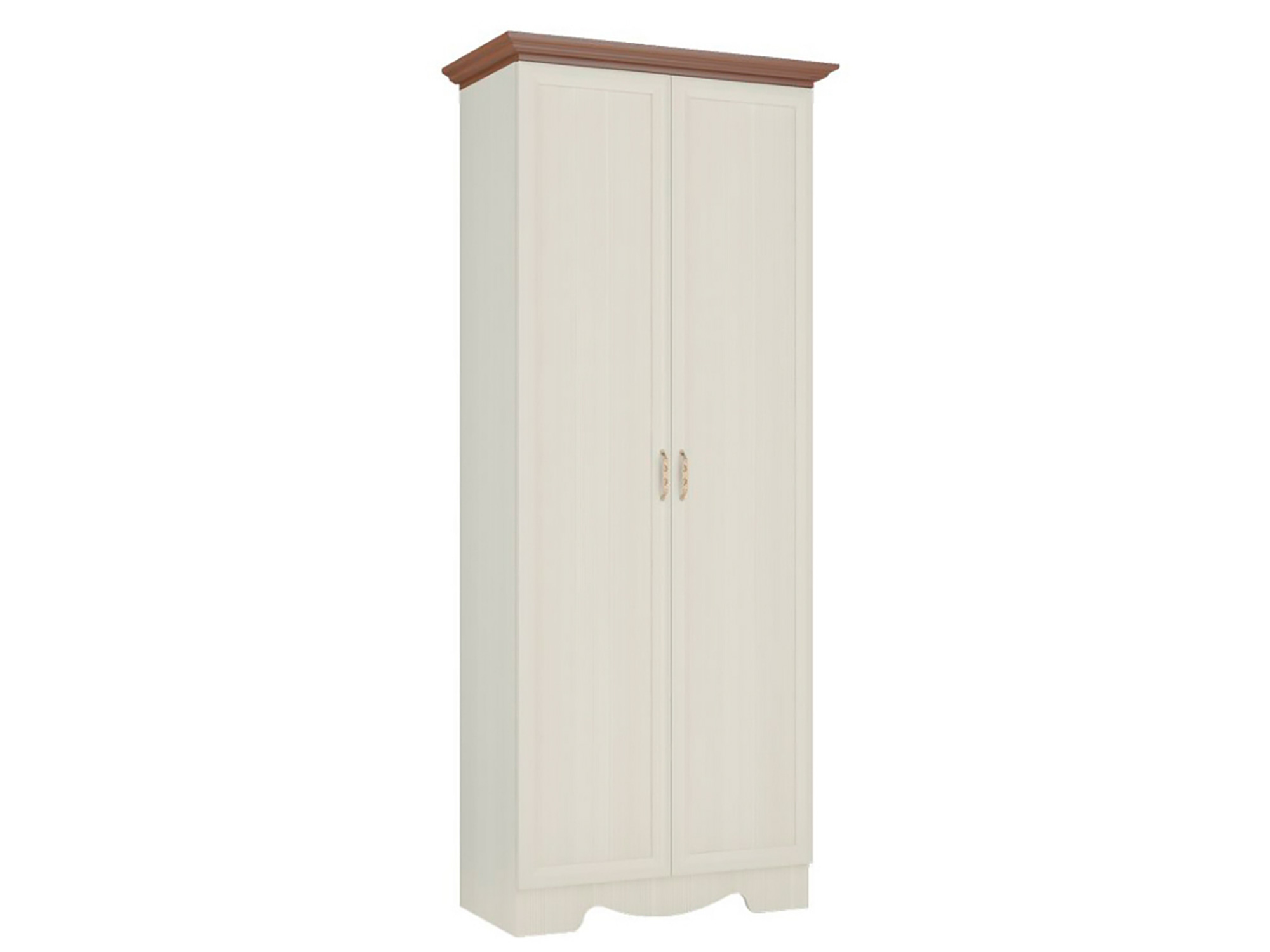 Шкаф двухдверный для одежды Мэри Бадега светлый, Белый, Коричневый, ЛДСП люмен шкаф двухдверный для одежды 24