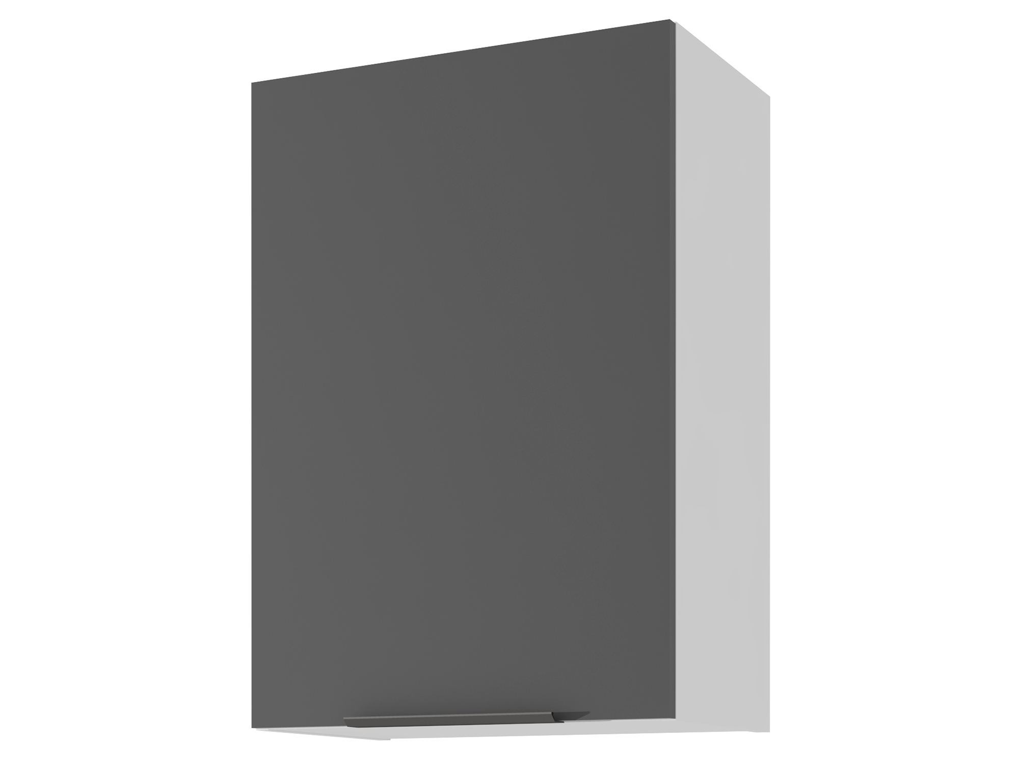 Шкаф навесной 50 х 72 см Калипсо Черный графит, Черный, Белый, ЛДСП