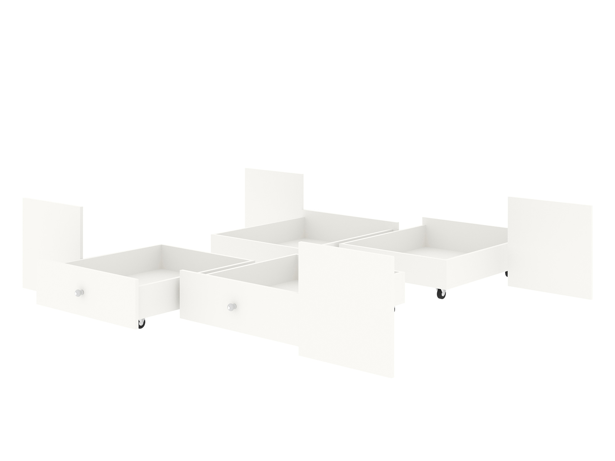 Ящики для кровати (140,160х200) Капелла Белый фасадный, ЛДСП комод капелла белый фасадный лдсп
