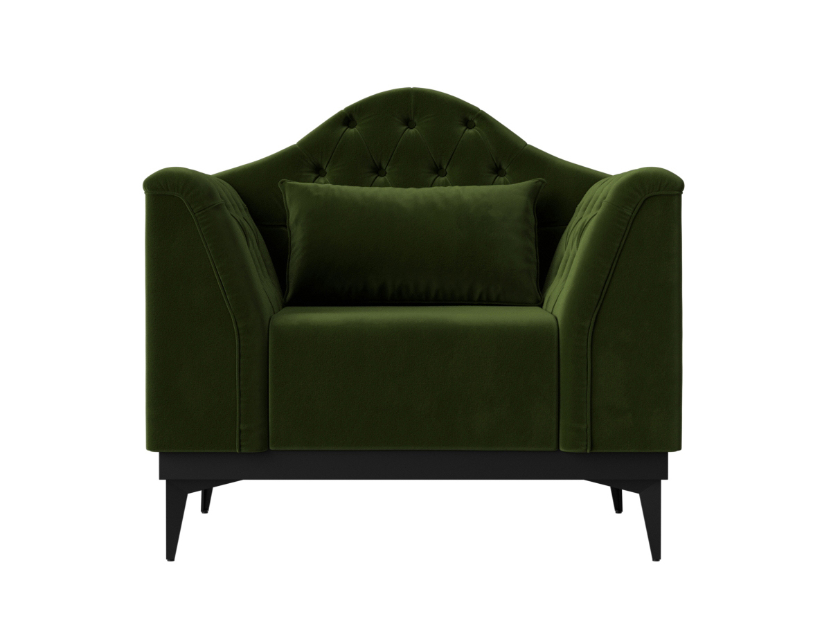 Кресло Флорида MebelVia Зеленый, Микровельвет, ЛДСП кресло артмебель рамос микровельвет зеленый