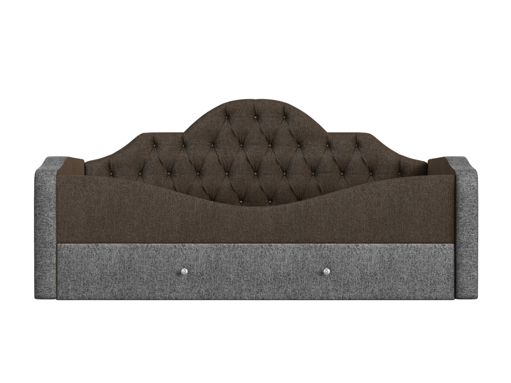 Детская кровать Скаут Коричневый, Серый, ЛДСП детская кровать мебелико делюкс рогожка коричневый
