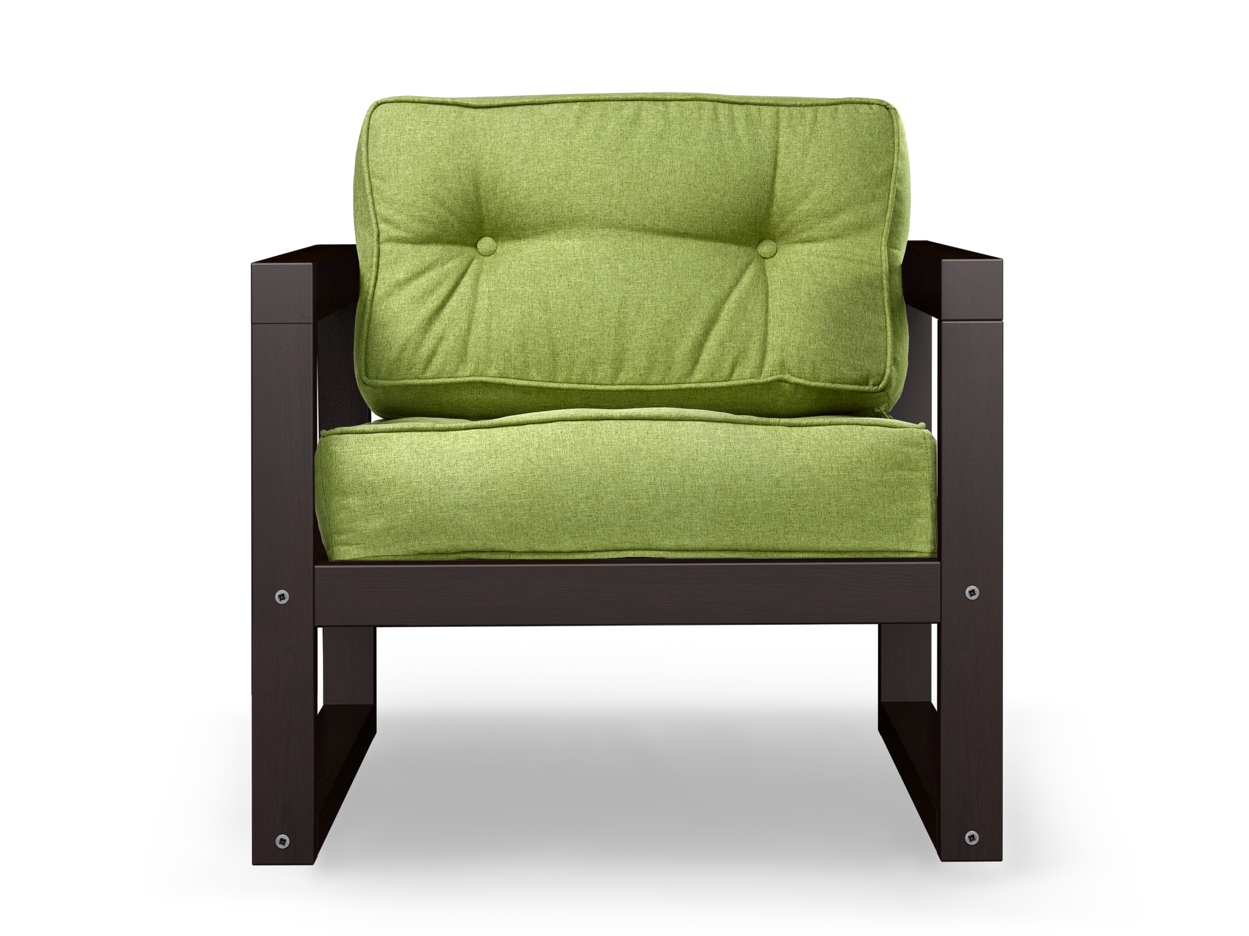 Кресло Астер MebelVia Зеленый, Рогожка, Массив сосны кресло астер kiton 13 сосна натуральная рогожка