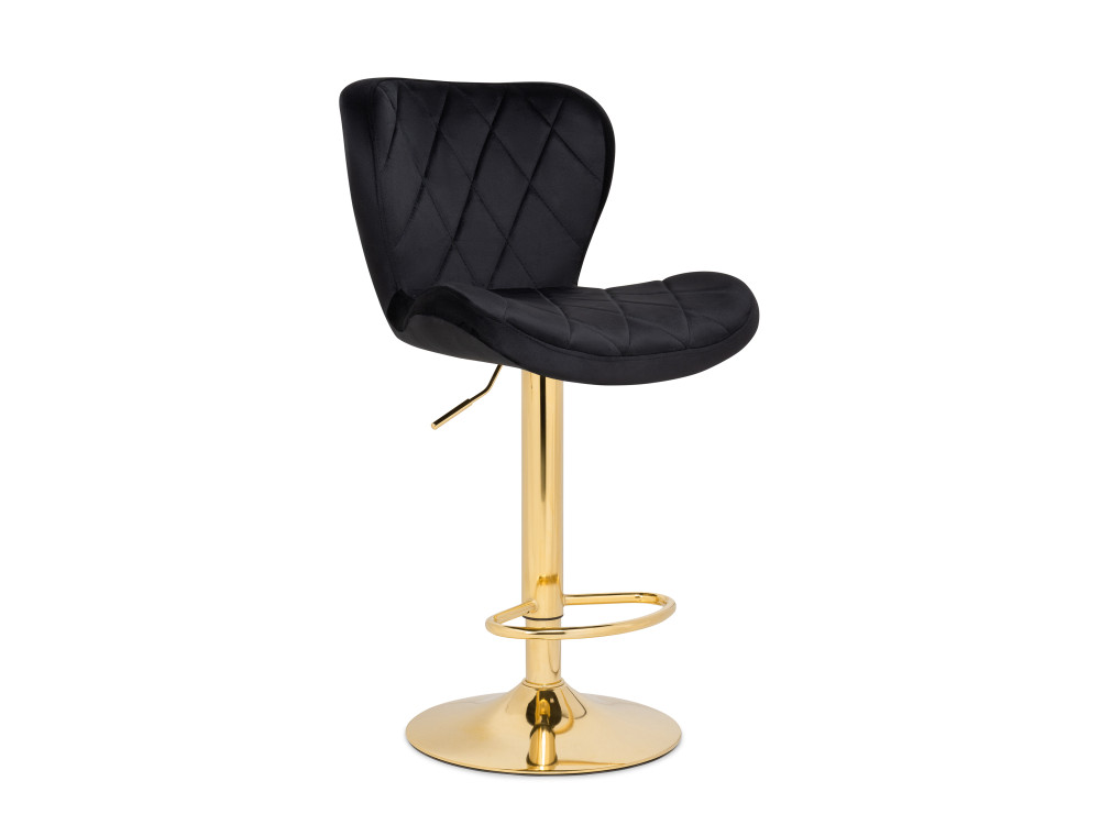 Porch черный / золотой Барный стул Бежевый, Окрашенный металл teon серый черный барный стул черный окрашенный металл