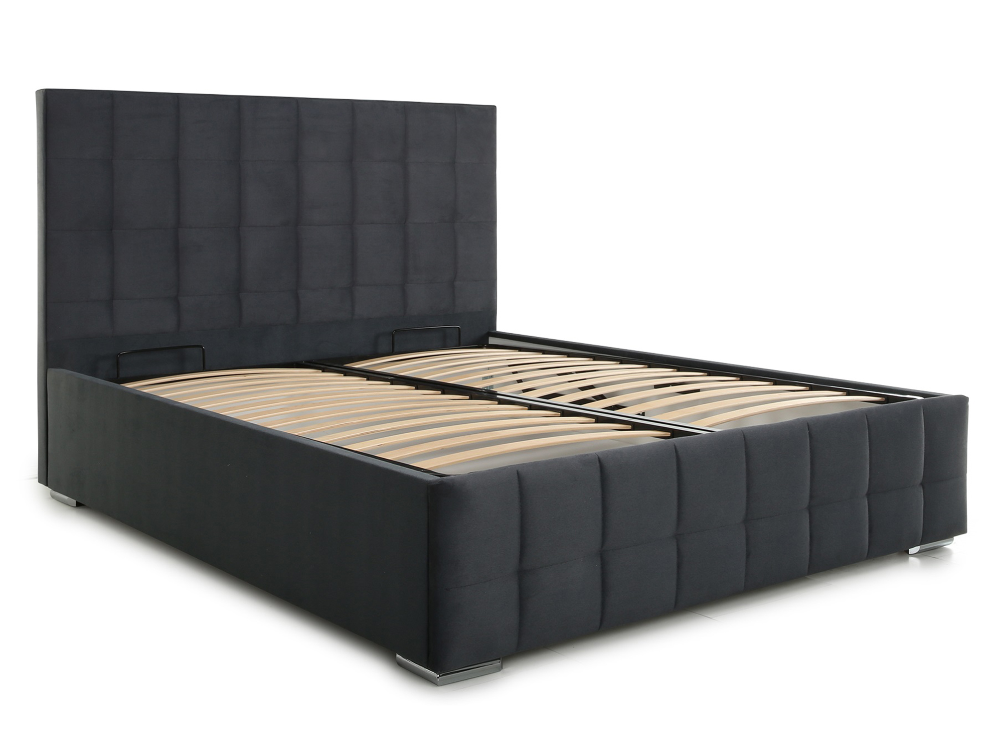 Кровать Пассаж 2 (140х200) с ПМ Серый, Массив, ДСП кровать пассаж 140х200 с пм коричневый массив дсп