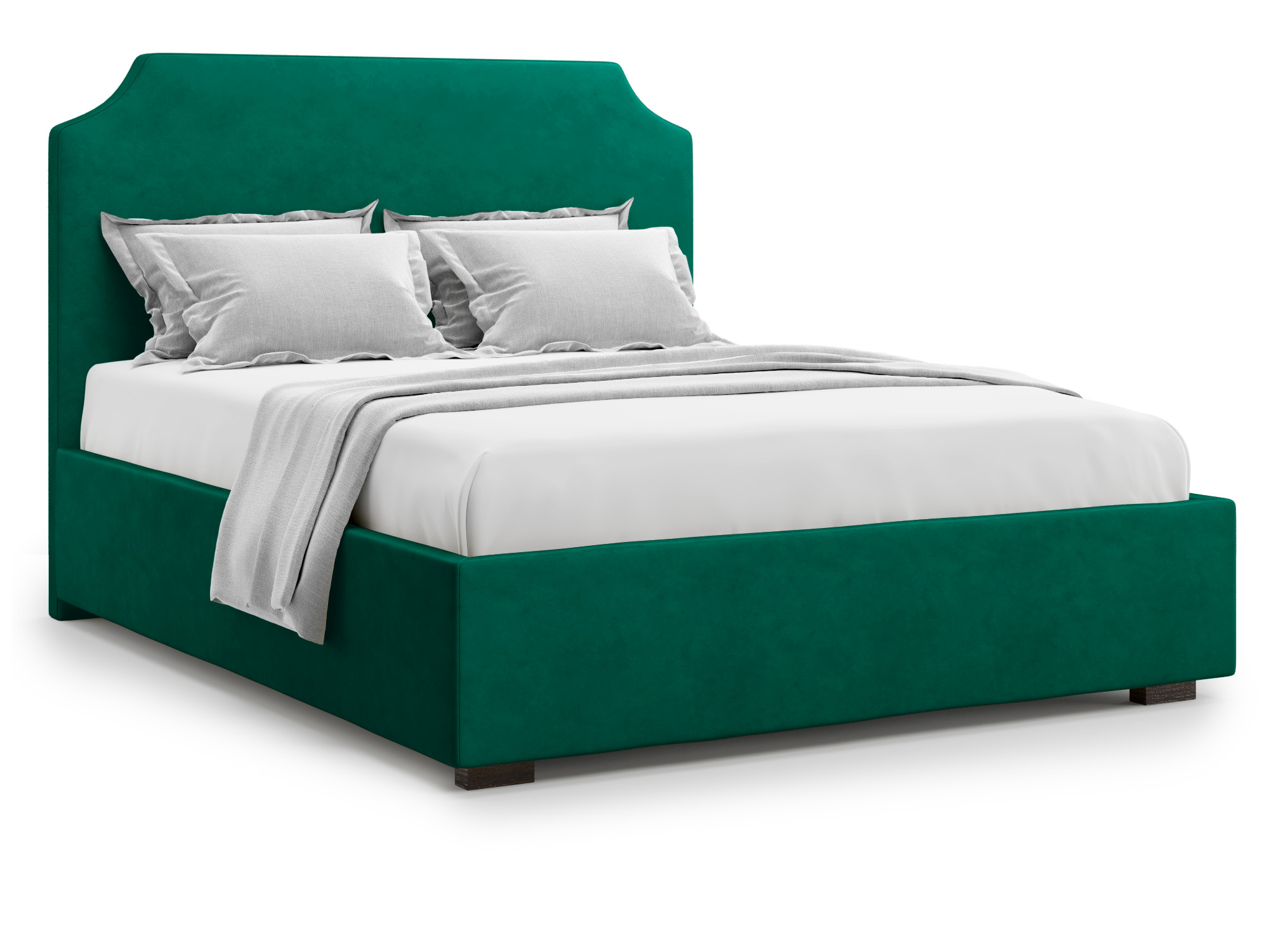 кровать с пм izeo 160х200 серый дсп Кровать с ПМ Izeo (160х200) Зеленый, ДСП