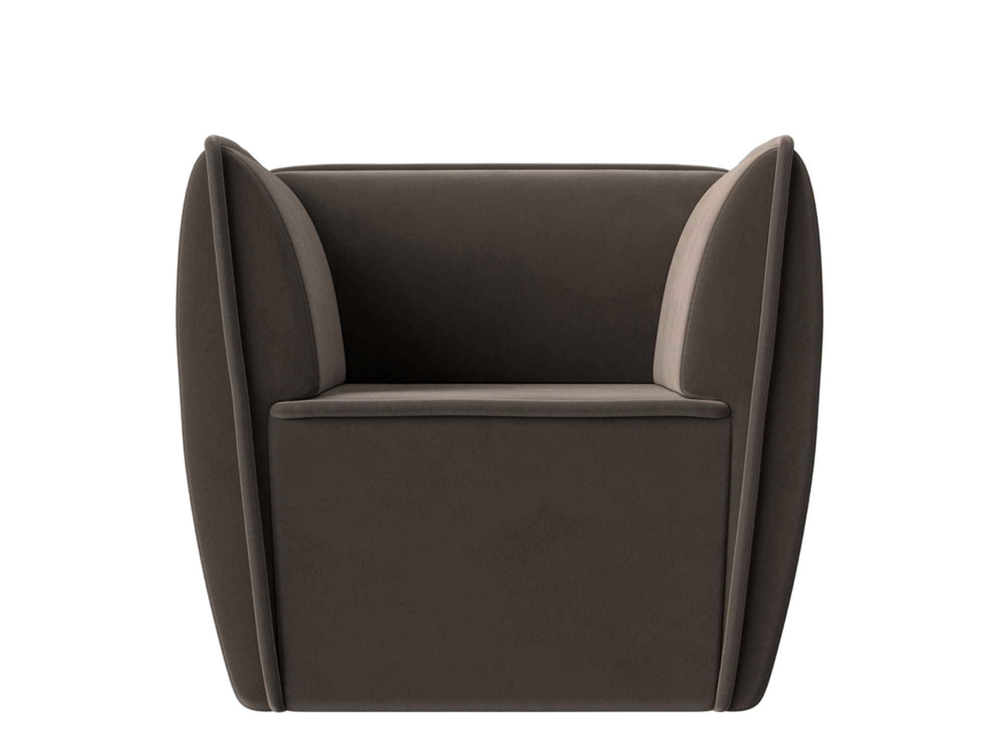 Кресло Бергамо MebelVia Коричневый, Велюр бергамо плетеный круглый диванный модуль