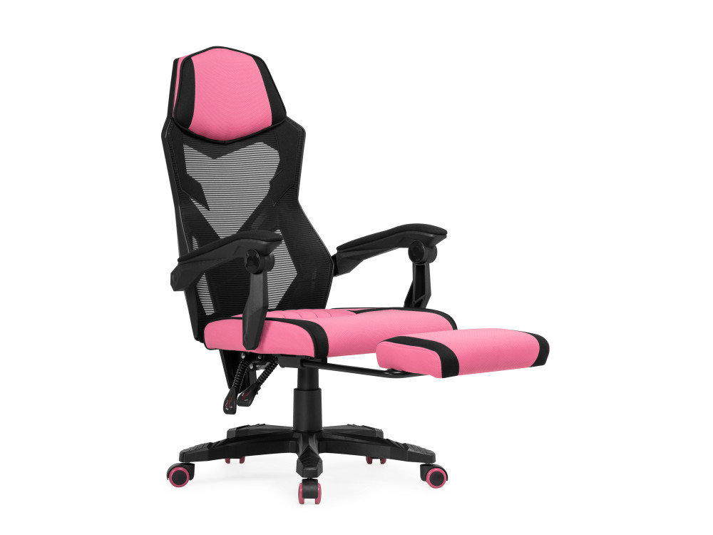 Brun pink / black Компьютерное кресло MebelVia Черный, Розовый, Сетка, Ткань, Пластик sprut black компьютерное кресло mebelvia черный сетка