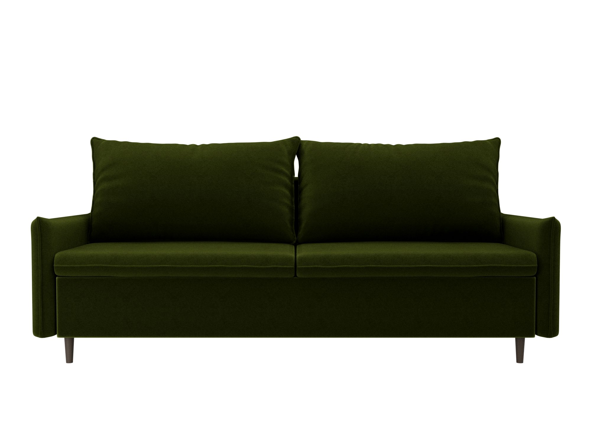 Диван Хьюстон MebelVia , Зеленый, Микровельвет, ДСП, ЛДСП, Брус прямой диван лига диванов хьюстон микровельвет зеленый