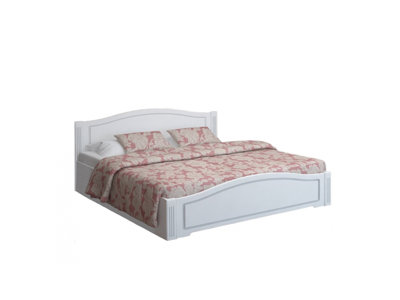 Кровать с латами Виктория 19 180х200 Белый, МДФ