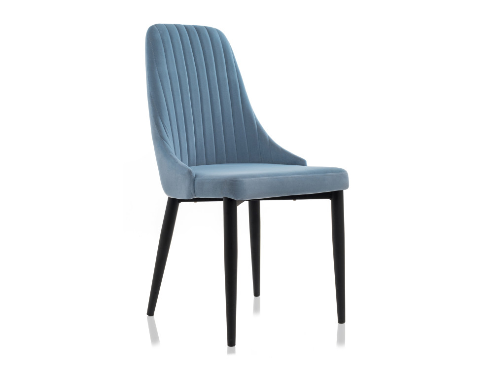Kora голубой Стул Черный, Окрашенный металл kora бежевый стул черный окрашенный металл