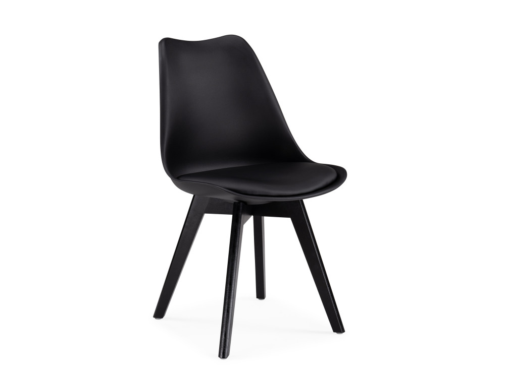 pc 027 black white стул деревянный черный белый Bonus black / black Стул деревянный Черный, Массив бука