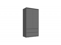 Шкаф Челси 2-х дверный графит Серый медея сб 2309 шкаф 2 х дверный
