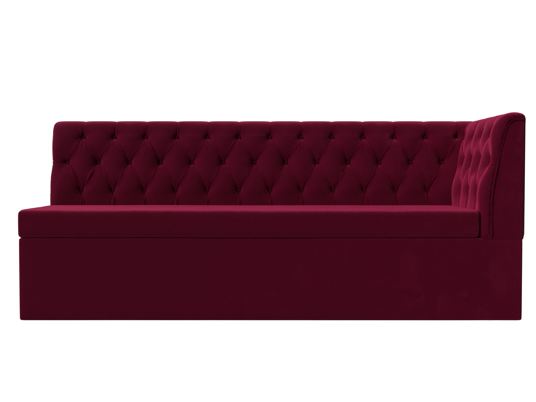 Кухонный диван Маркиз Правый Бордовый, ЛДСП кухонный диван маркиз правый серый лдсп