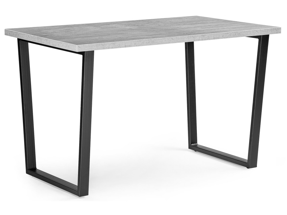Лота Лофт 140 25 мм черный матовый / бетон Стол деревянный Черный, Металл айленд бетон светлый черный стол деревянный черный металл