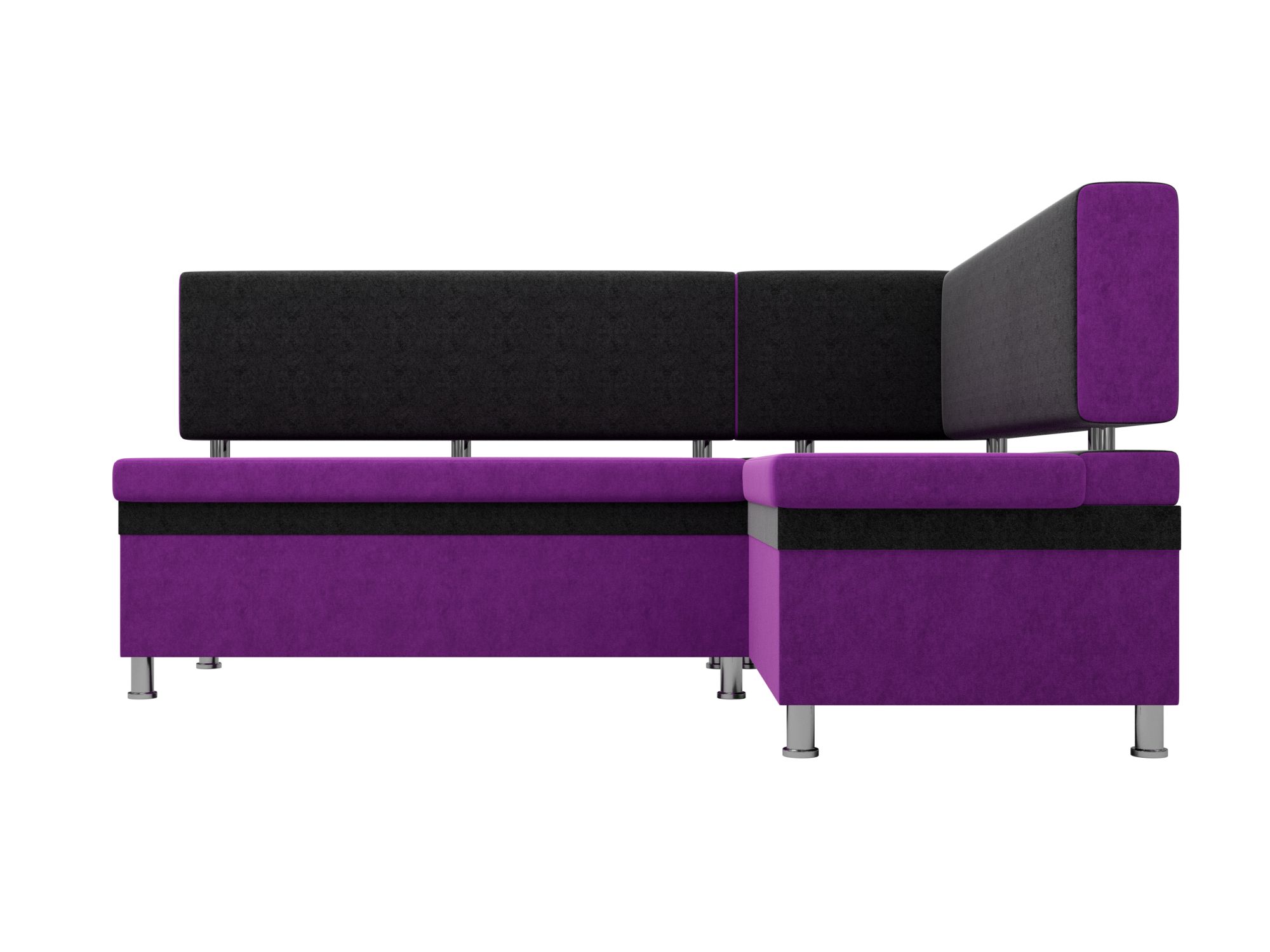 Кухонный уголок Стайл Правый Фиолетовый, Черный, ЛДСП