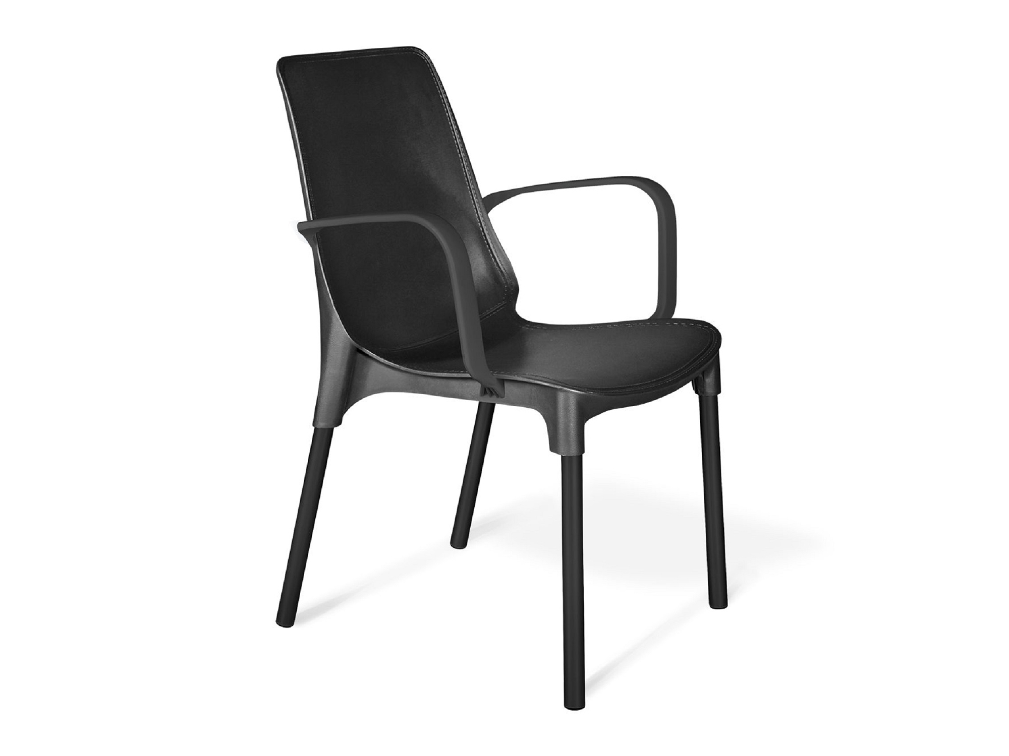 Стул SHT-S76 Черный, Пластик стул sht s76 комплект из 2 шт бежевый металл