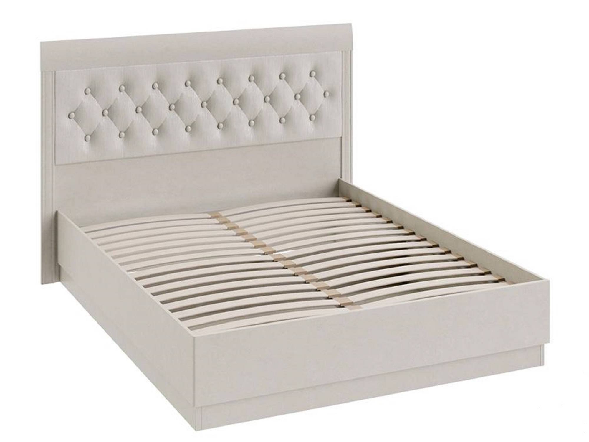 Кровать с ПМ Саванна (160х200) Саванна, Белый, ЛДСП, МДФ, Кромка меламин