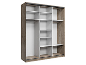 Шкаф-купе 3-х дверный Лофт 200 (Дуб крафт серый) – купить в интернет ...