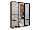 Шкаф-купе 3-х дверный Лофт 200 (Бетон серый) – купить в интернет ...
